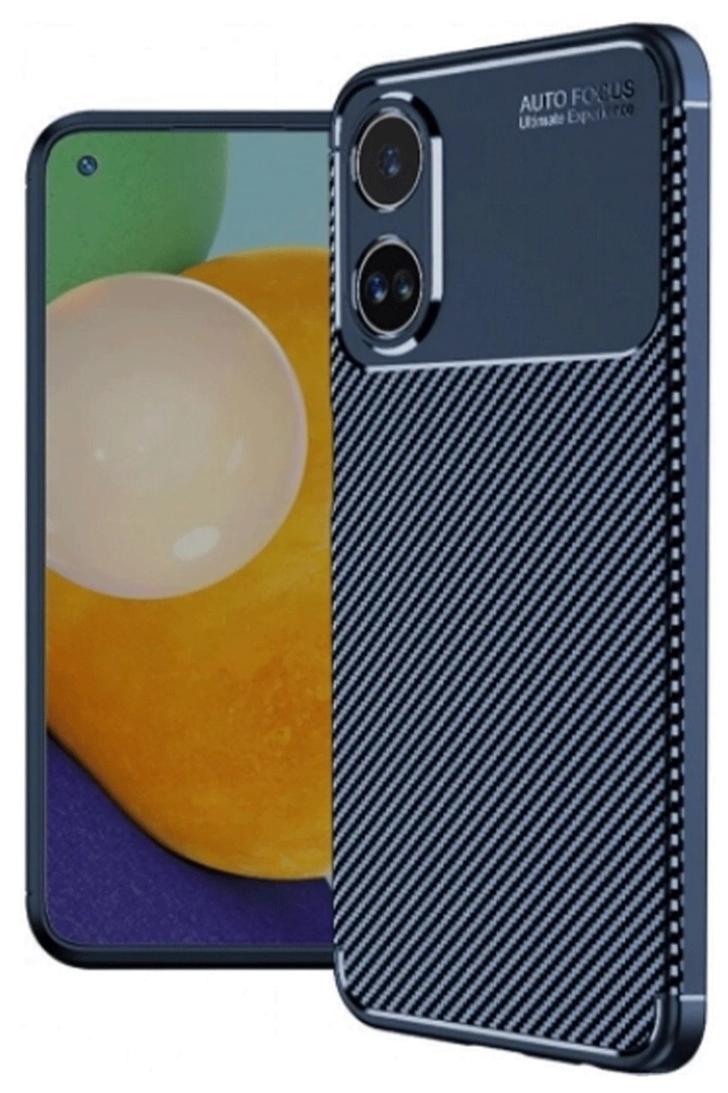 Mey İthalat® A38 Kılıf Auto Focus Karbon Kapak - Lacivert