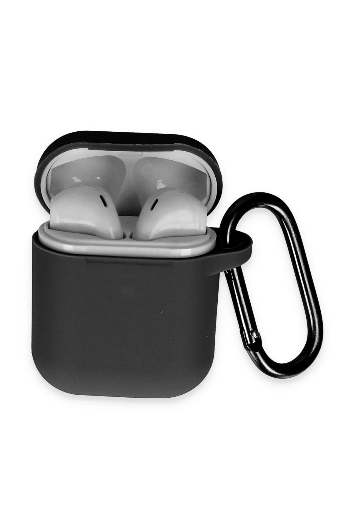 Mey İthalat® Airpods 2 (2.nesil) Hang Kılıf - Siyah