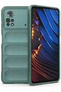 Mey İthalat® Poco X4 Pro 5G Kılıf Optimum Silikon - Koyu Yeşil