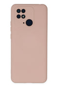Mey İthalat® Redmi 10C Kılıf Nano içi Kadife Silikon - Pudra