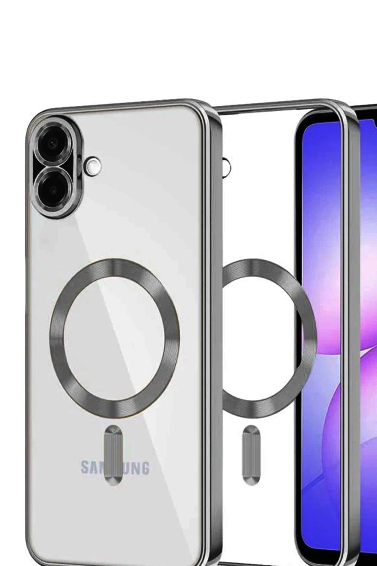 Mey İthalat® Samsung Galaxy A07 4G Kross Magneticsafe Kapak - Titan Gri