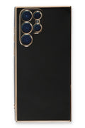 Mey İthalat® Samsung Galaxy S22 Ultra Kılıf Volet Silikon - Siyah