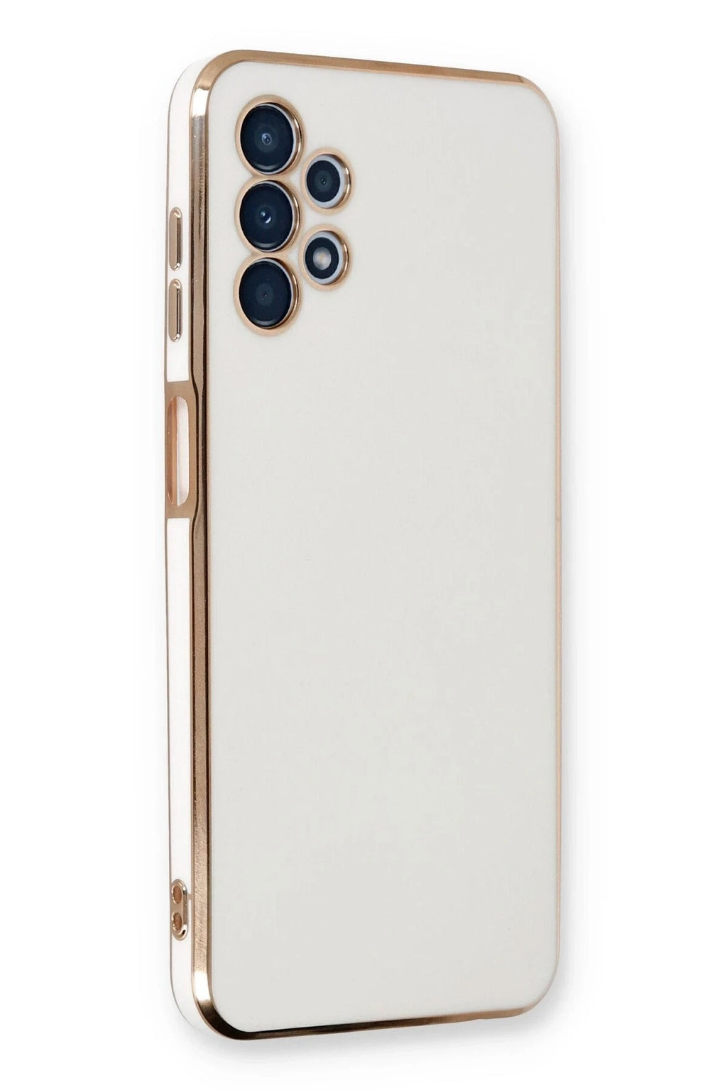 Mey İthalat® Samsung Galaxy A13 4G Kılıf Volet Silikon - Beyaz