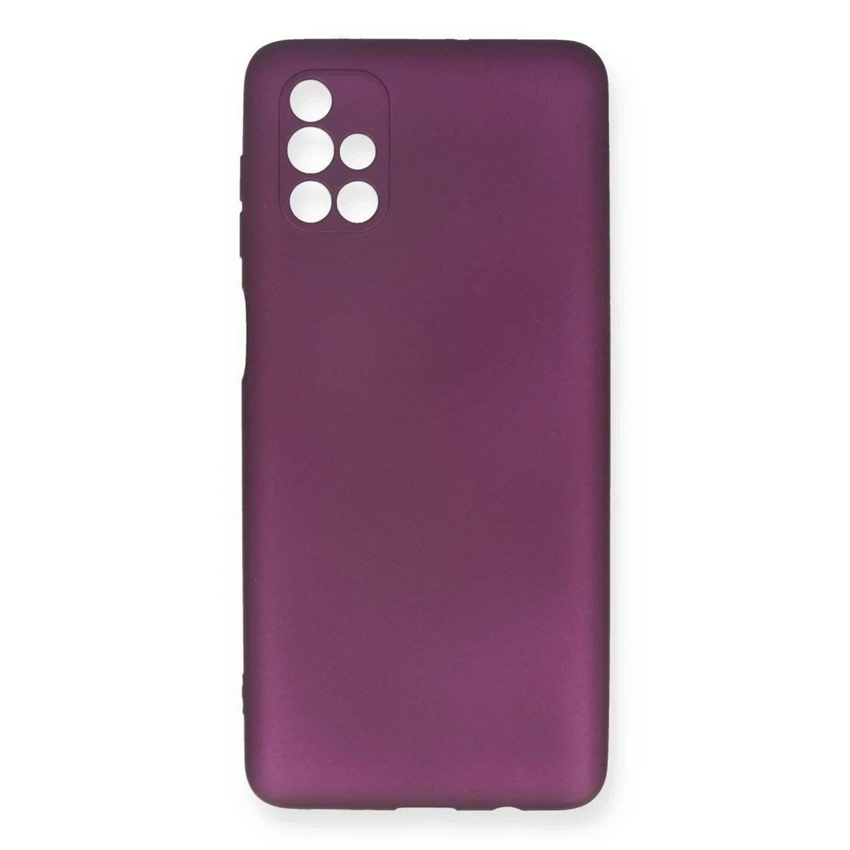 Mey İthalat® Samsung Galaxy M51 Kılıf First Silikon - Mürdüm