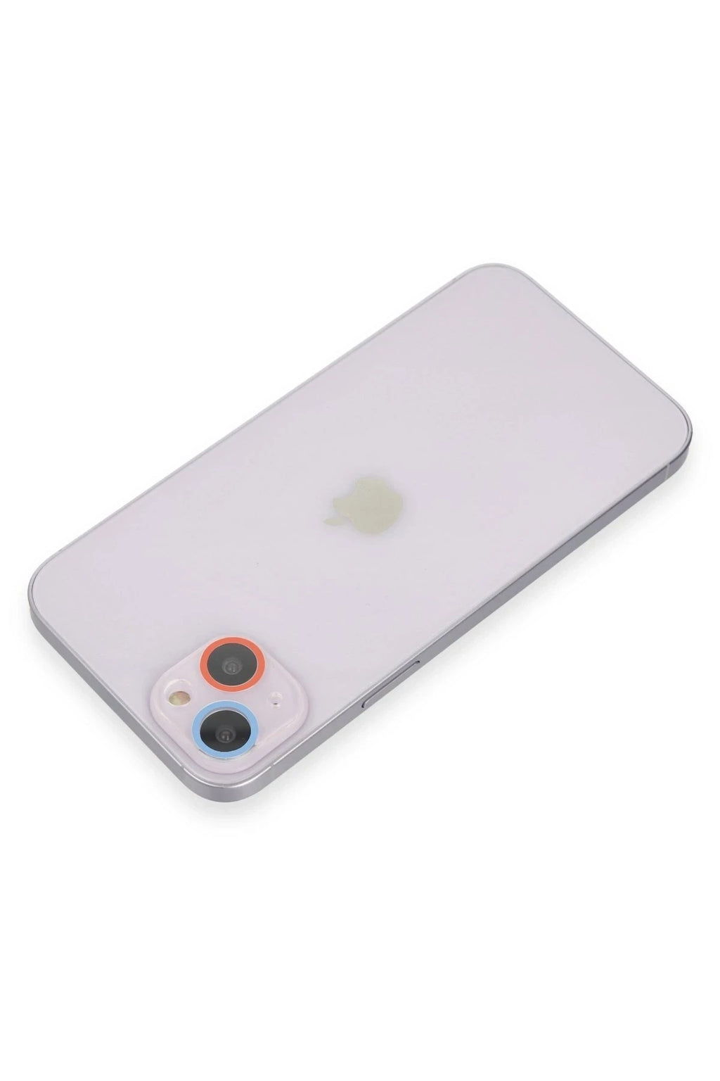 Mey İthalat® iPhone 13 Renkli Kamera Lens Koruma Cam - Pembe-Mavi