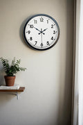 40 cm Siyah Metal Standart Duvar Saati