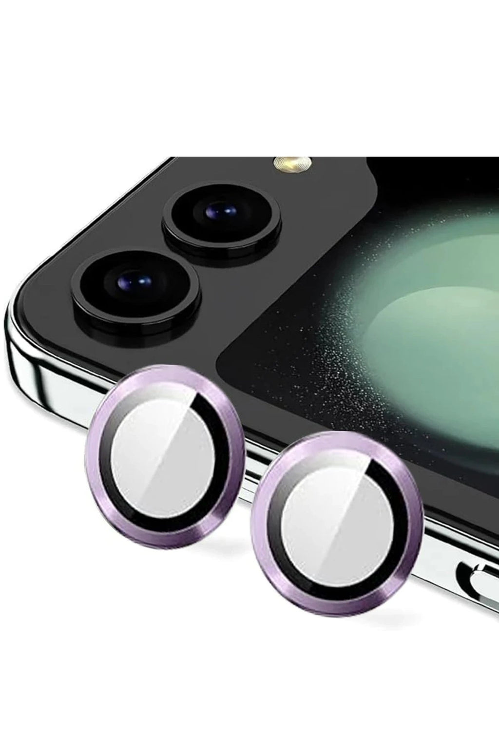 Mey İthalat® Samsung Galaxy Z Flip 5 Valdez Metal Kamera Lens - Derin Mor