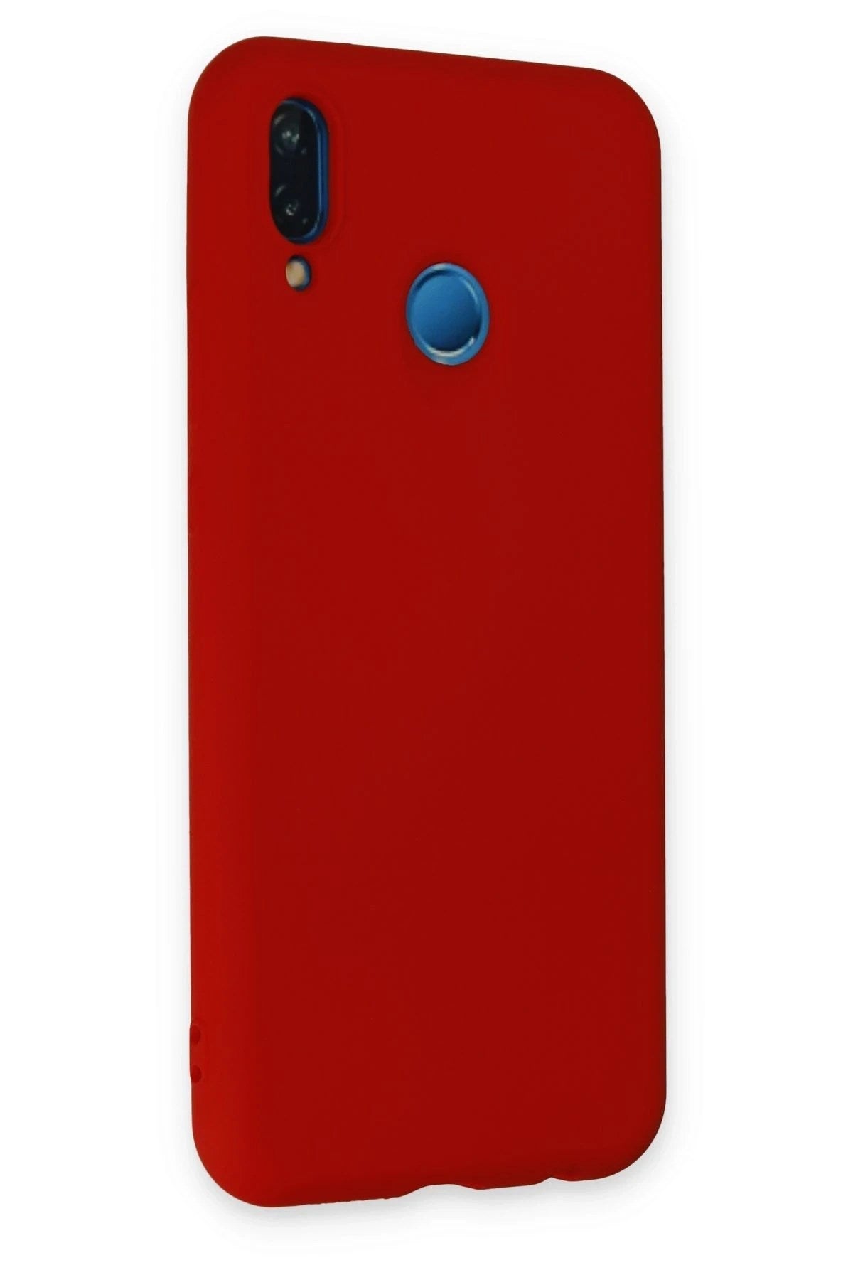 Mey İthalat® Huawei P20 Lite Kılıf Nano içi Kadife Silikon - Kırmızı