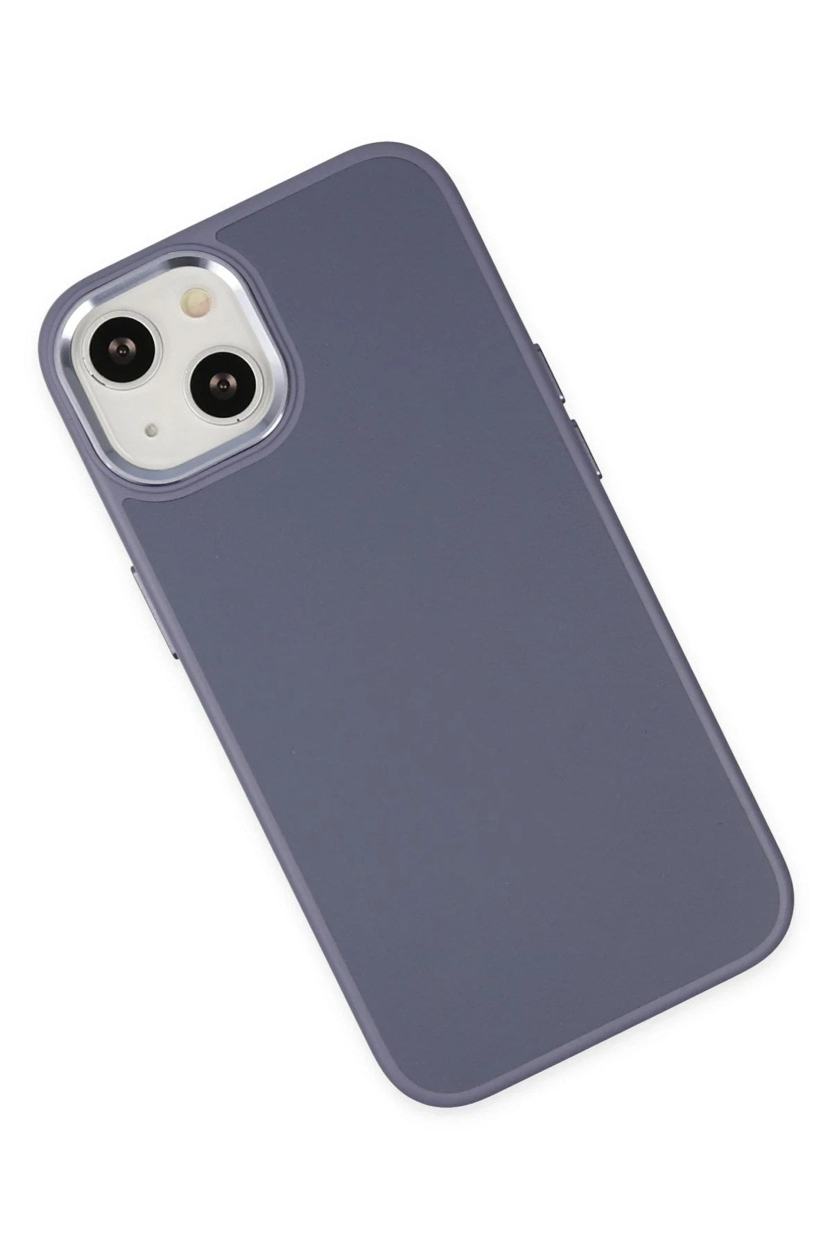 Mey İthalat® iPhone 14 Plus Kılıf Asya Deri Silikon - Mor