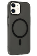 Mey İthalat® iPhone 12 Tuna PC Slim Magsafe Kapak - Siyah