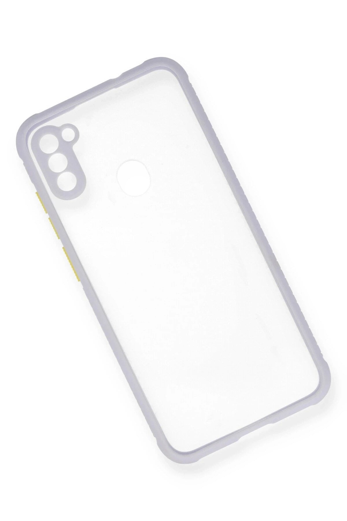 Mey İthalat® Samsung Galaxy A11 Kılıf Miami Şeffaf Silikon - Lila
