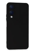Mey İthalat® Vivo Y17S Kılıf Nano içi Kadife Silikon - Siyah