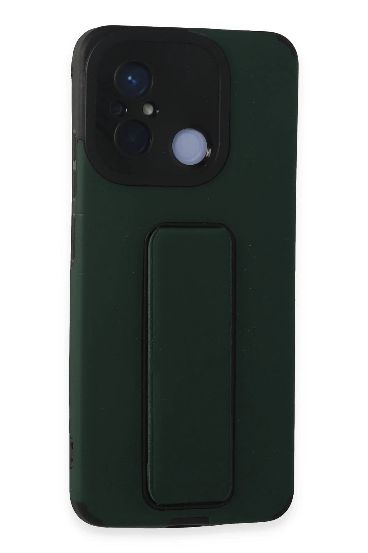 Mey İthalat® Redmi 12C Kılıf Mega Standlı Silikon - Yeşil
