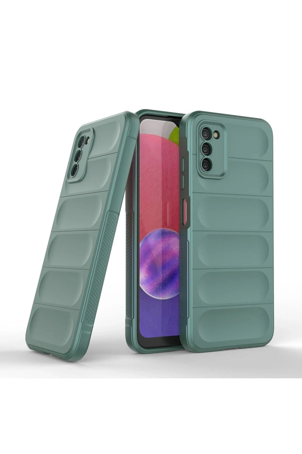 Mey İthalat® Samsung Galaxy A03S Kılıf Optimum Silikon - Koyu Yeşil
