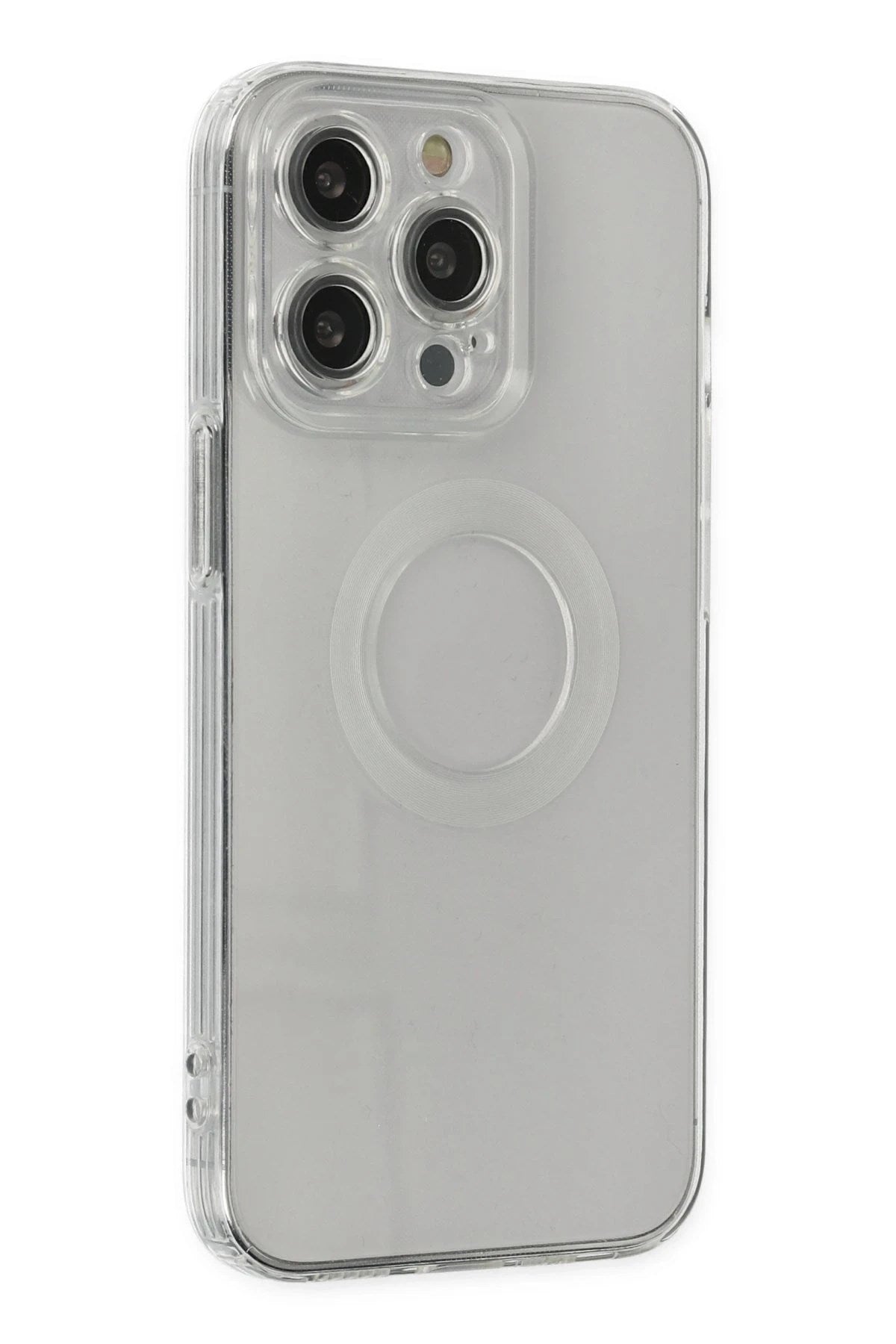 Mey İthalat® iPhone 14 Pro Kılıf Santa Lens Silikon - Şeffaf