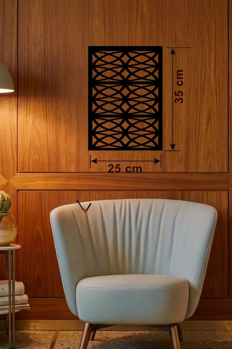 Mey İthalat® Selçuklu Yıldızı Temalı Ahşap Duvar Tablosu - 25x35 cm Lazer Kesim Dekoratif Pano