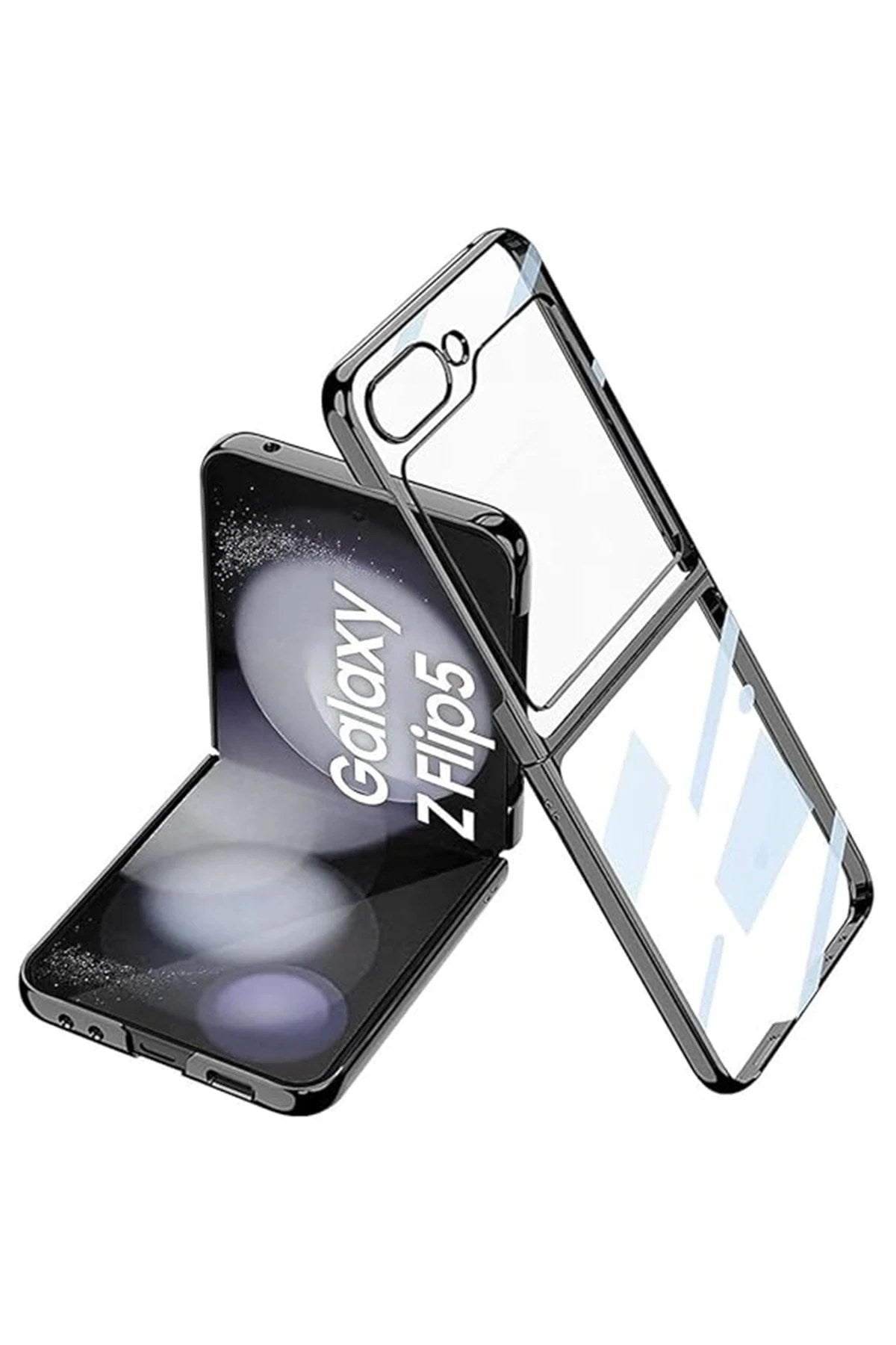 Mey İthalat® Samsung Galaxy Z Flip 5 Kılıf Fold Element Kapak - Siyah