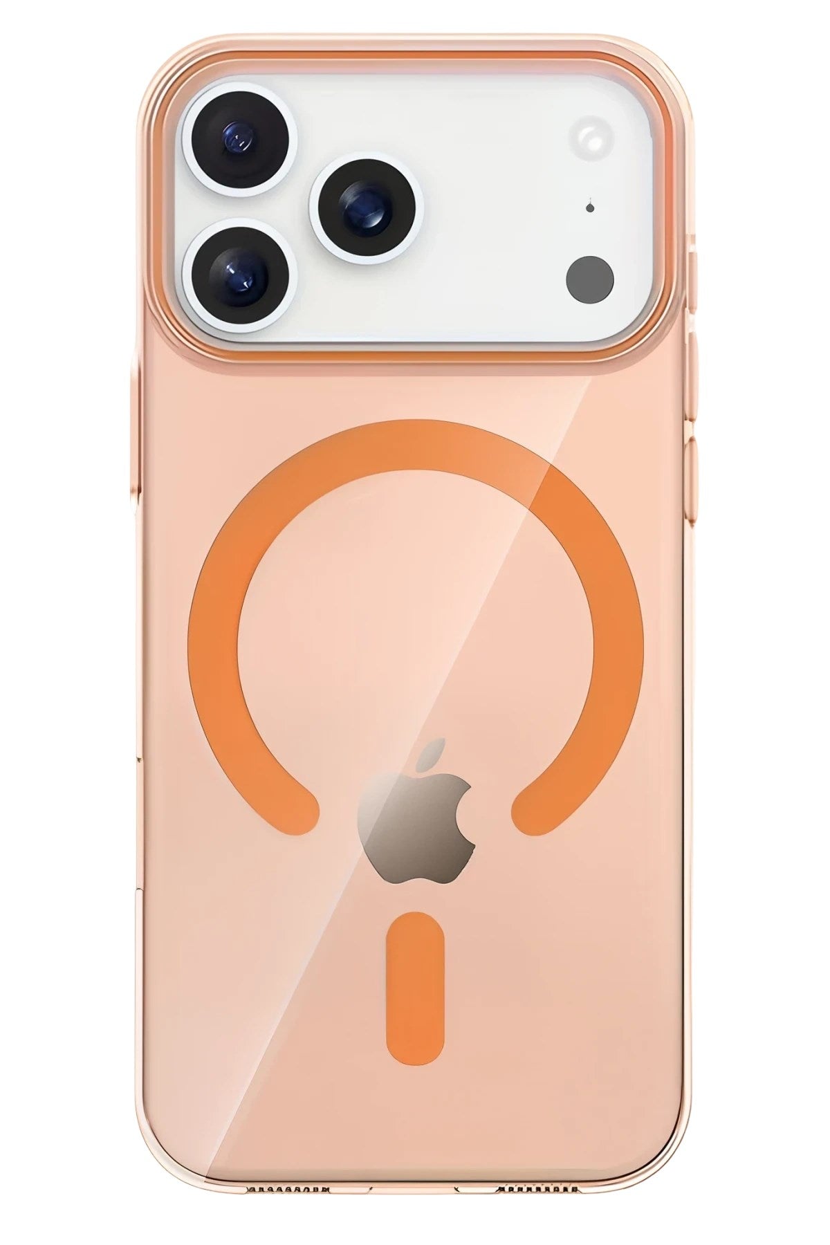 Mey İthalat® iPhone 17 Pro Max PC Blank Magsafe Kapak - Turuncu