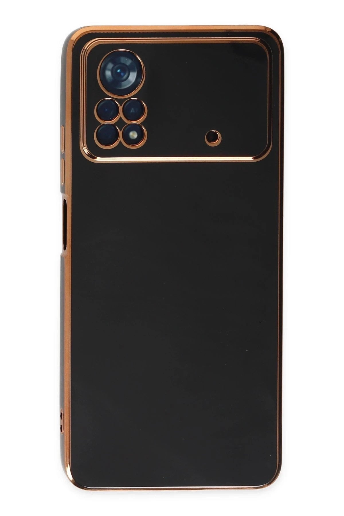 Mey İthalat® Poco X4 Pro 5G Kılıf Volet Silikon - Siyah