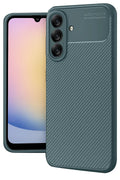 Mey İthalat® Samsung Galaxy A17 5G Auto Focus Karbon Kapak - Koyu Yeşil