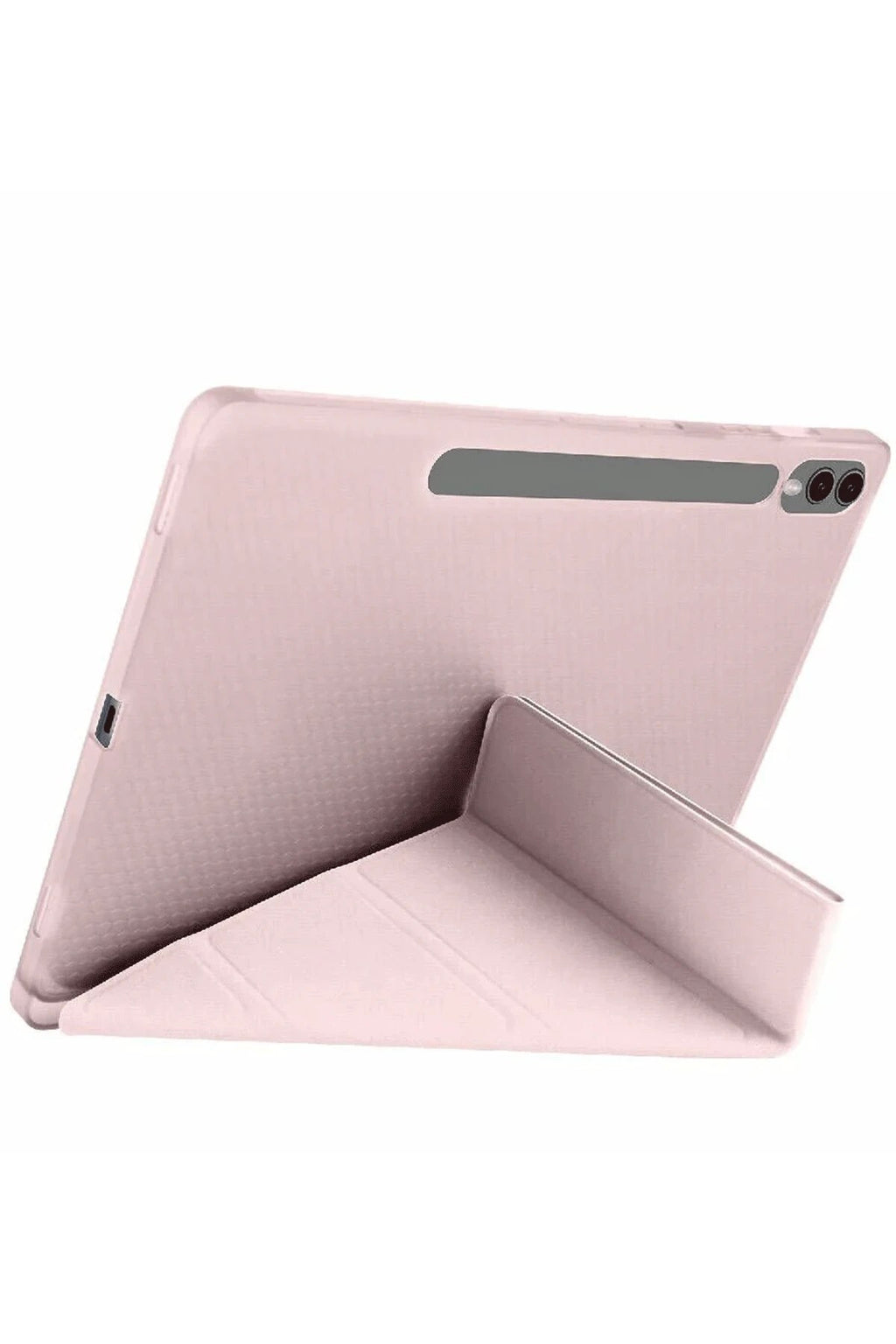 Mey İthalat® Samsung Galaxy X610 Tab S9 FE Plus 12.4 Kılıf Kalemlikli Mars Tablet Kılıfı - Rose Gold