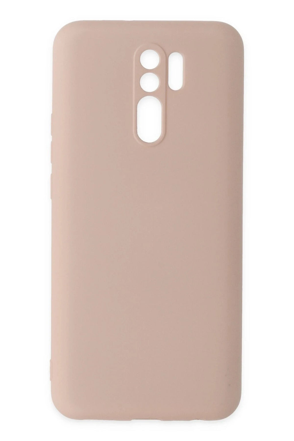 Mey İthalat® Redmi 9 Kılıf Nano içi Kadife Silikon - Pudra