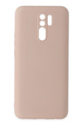 Mey İthalat® Redmi 9 Kılıf Nano içi Kadife Silikon - Pudra