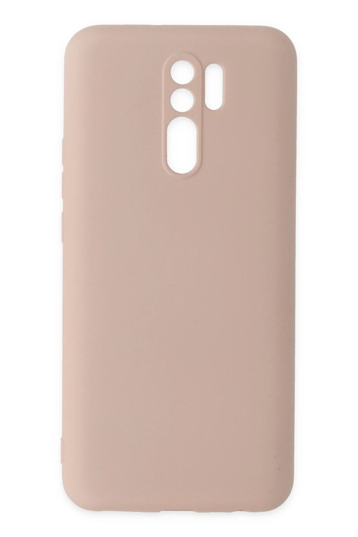 Mey İthalat® Redmi 9 Kılıf Nano içi Kadife Silikon - Pudra