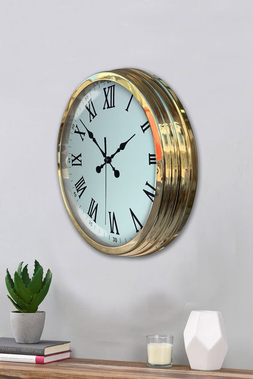 Majestic Gold 40 Cm Metal Duvar Saati