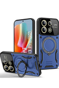 Mey İthalat® Redmi Note 13 Pro 5G Kılıf Joy Lens Standlı Kapak - Lacivert
