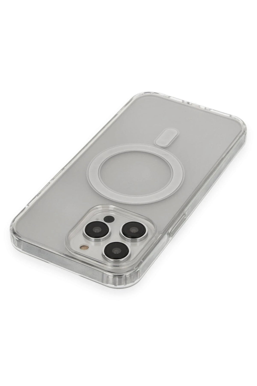 Mey İthalat® iPhone 14 Pro Max Kılıf Matte Şeffaf Magneticsafe - Şeffaf