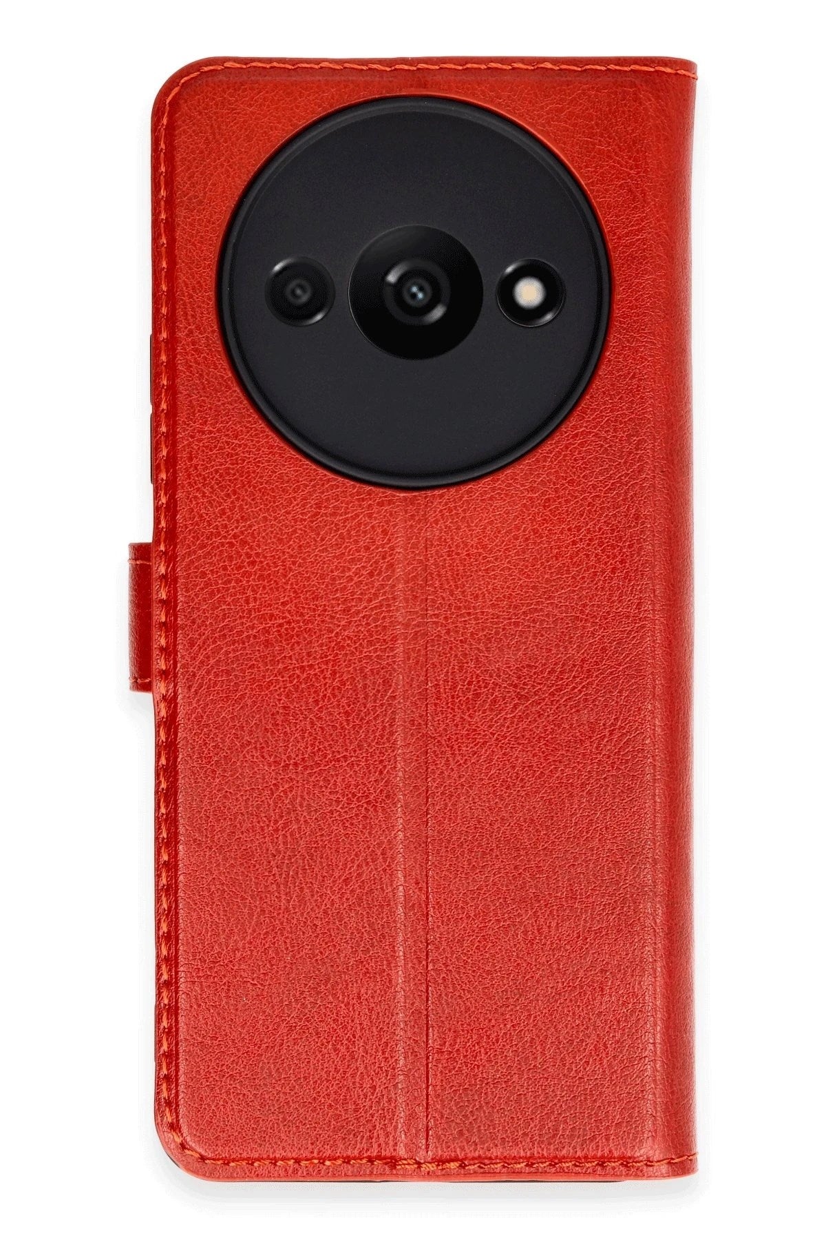 Mey İthalat® Redmi A3 4G Kılıf Trend S Plus Kapaklı Kılıf - Kırmızı