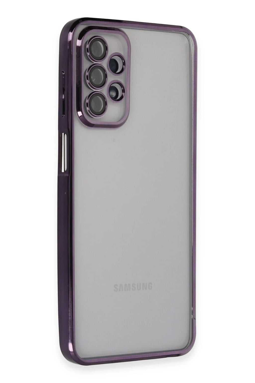 Mey İthalat® Samsung Galaxy A23 4G Kılıf Lensli Silikon - Mor