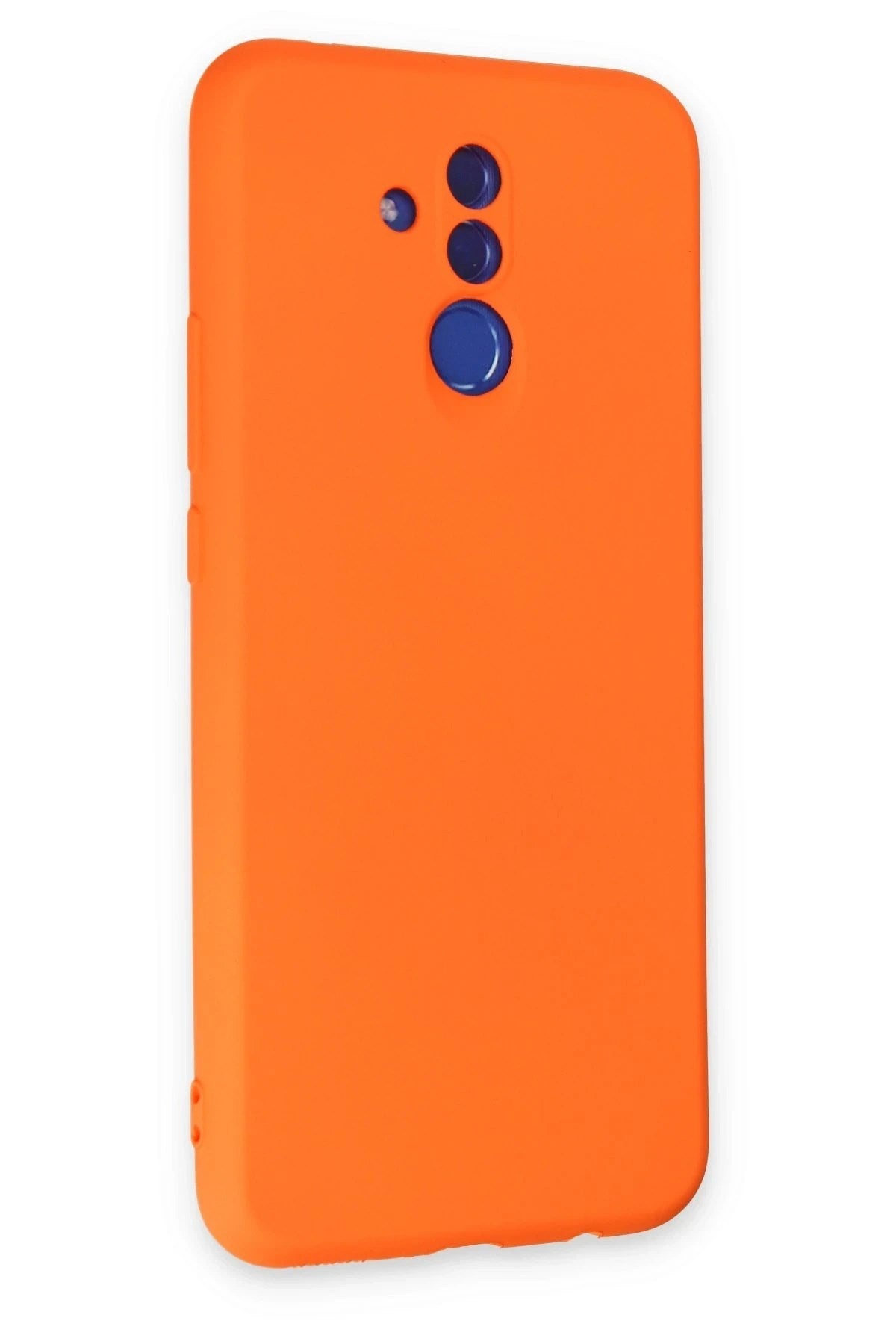 Mey İthalat® Huawei Mate 20 Lite Kılıf Nano içi Kadife Silikon - Turuncu