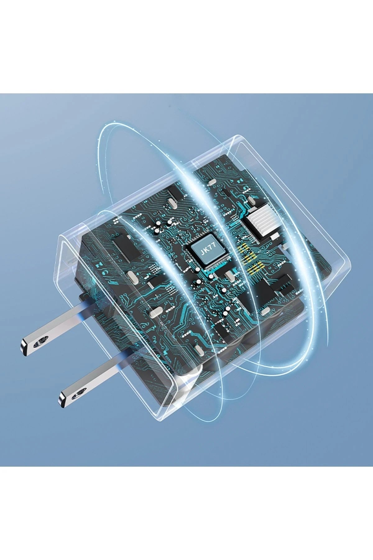 Mey İthalat® JK77 12W + PX17 1M 2.4A Usb to Lightning Kablolu PD Şarj Cihazı
