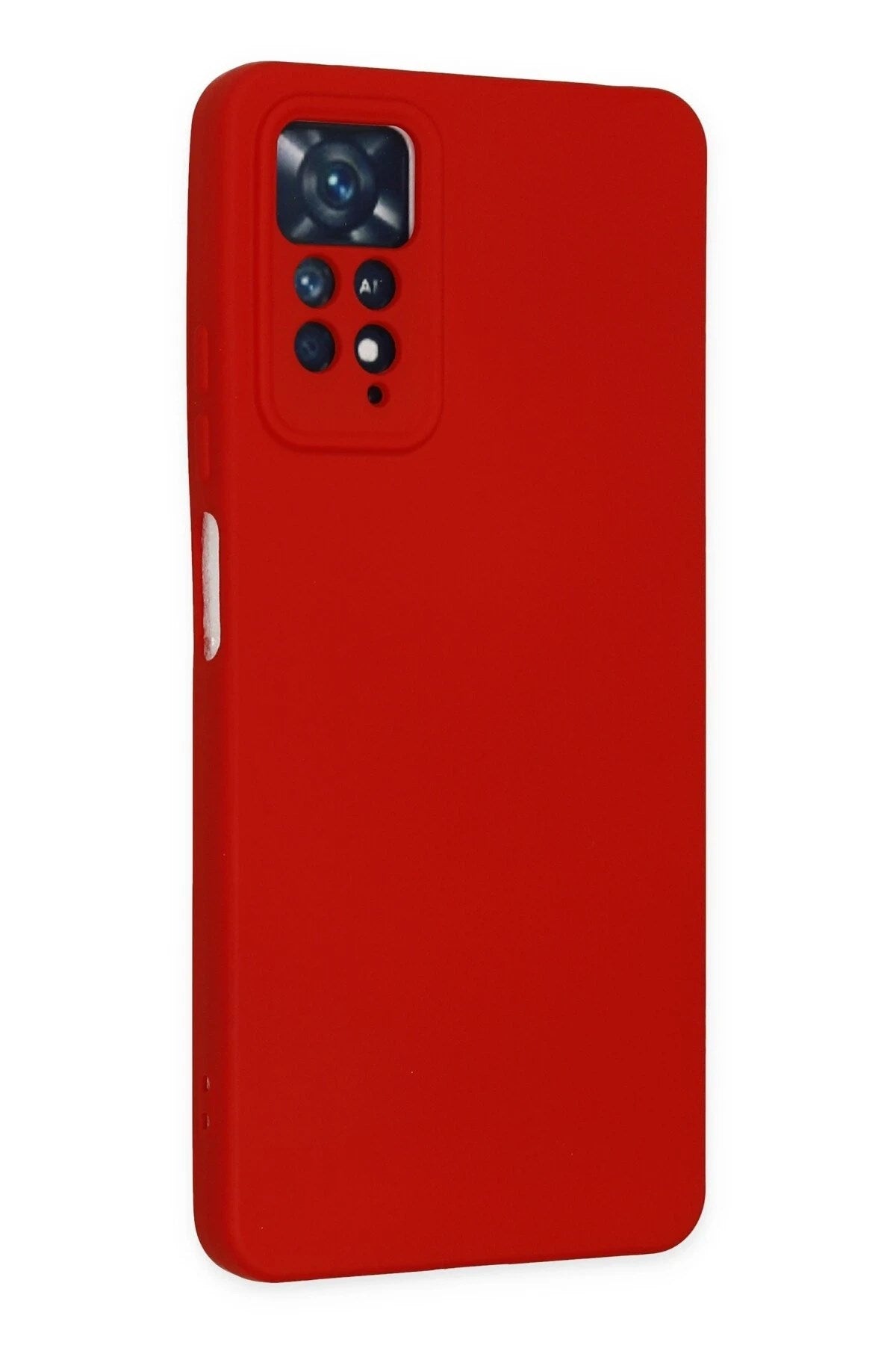 Mey İthalat® Redmi Note 11 Pro Kılıf Nano içi Kadife Silikon - Kırmızı