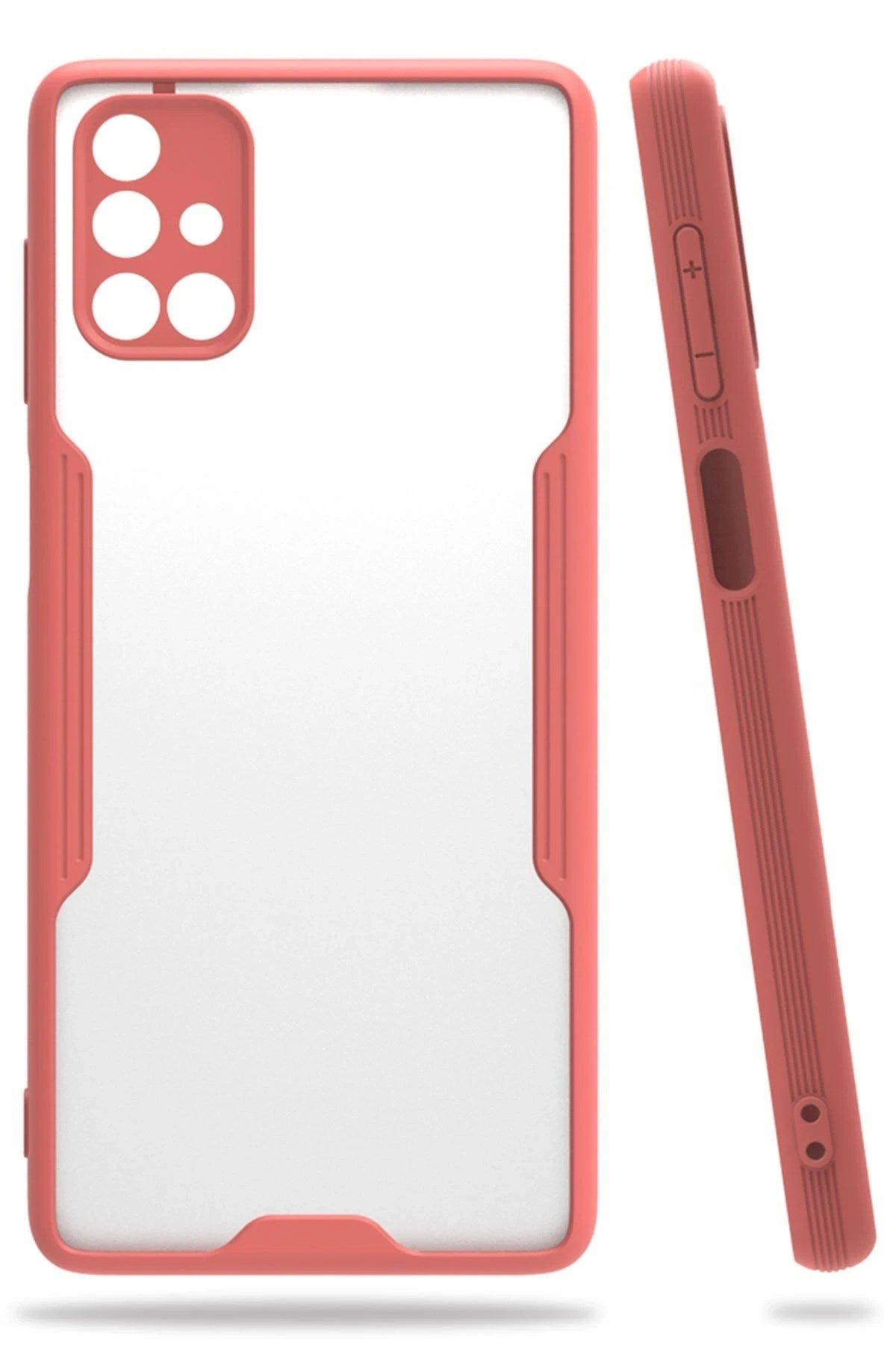 Mey İthalat® Samsung Galaxy M51 Kılıf Platin Silikon - Pembe