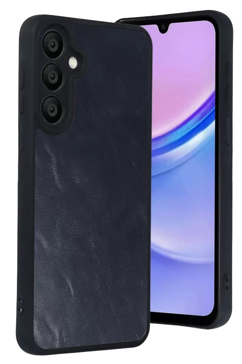 Mey İthalat® Samsung Galaxy A57 5G Aras Deri Kapak - Lacivert