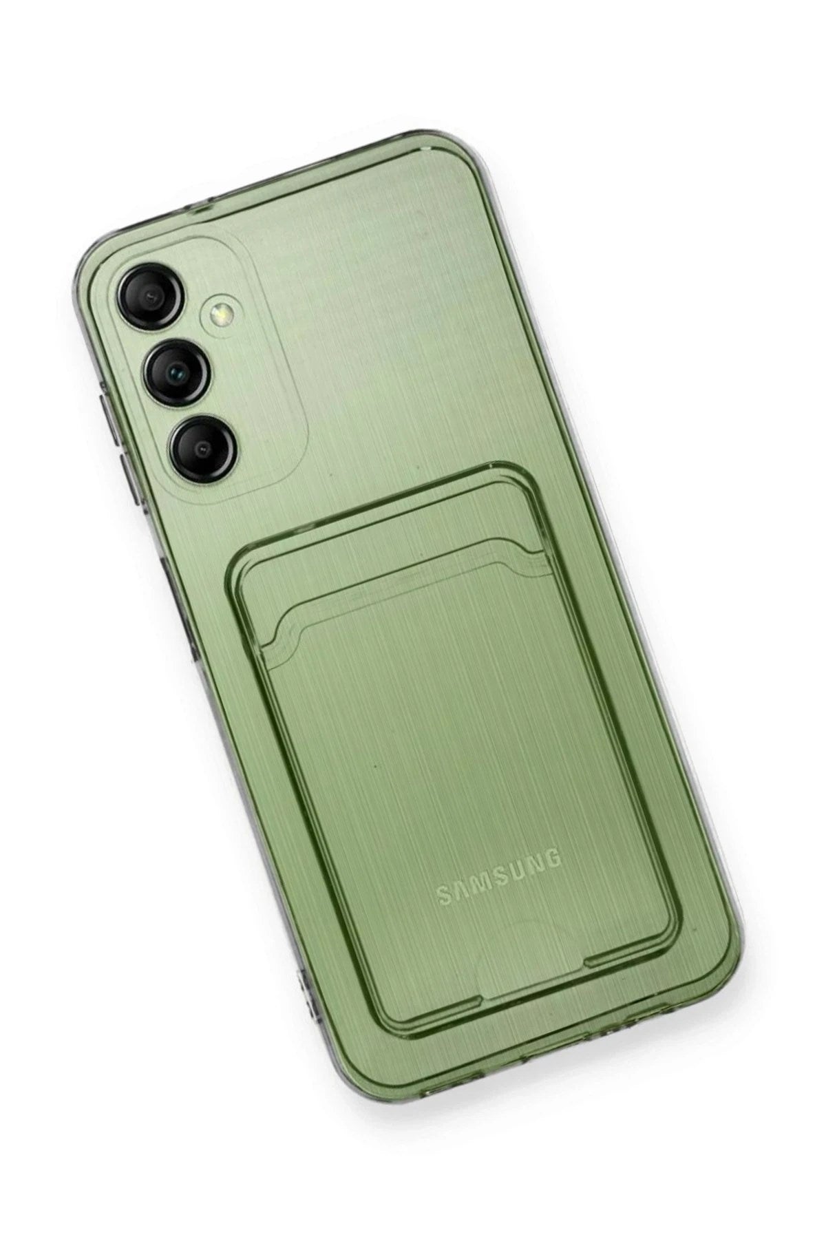 Mey İthalat® Samsung Galaxy A15 4G Kılıf Kart Şeffaf Silikon - Şeffaf