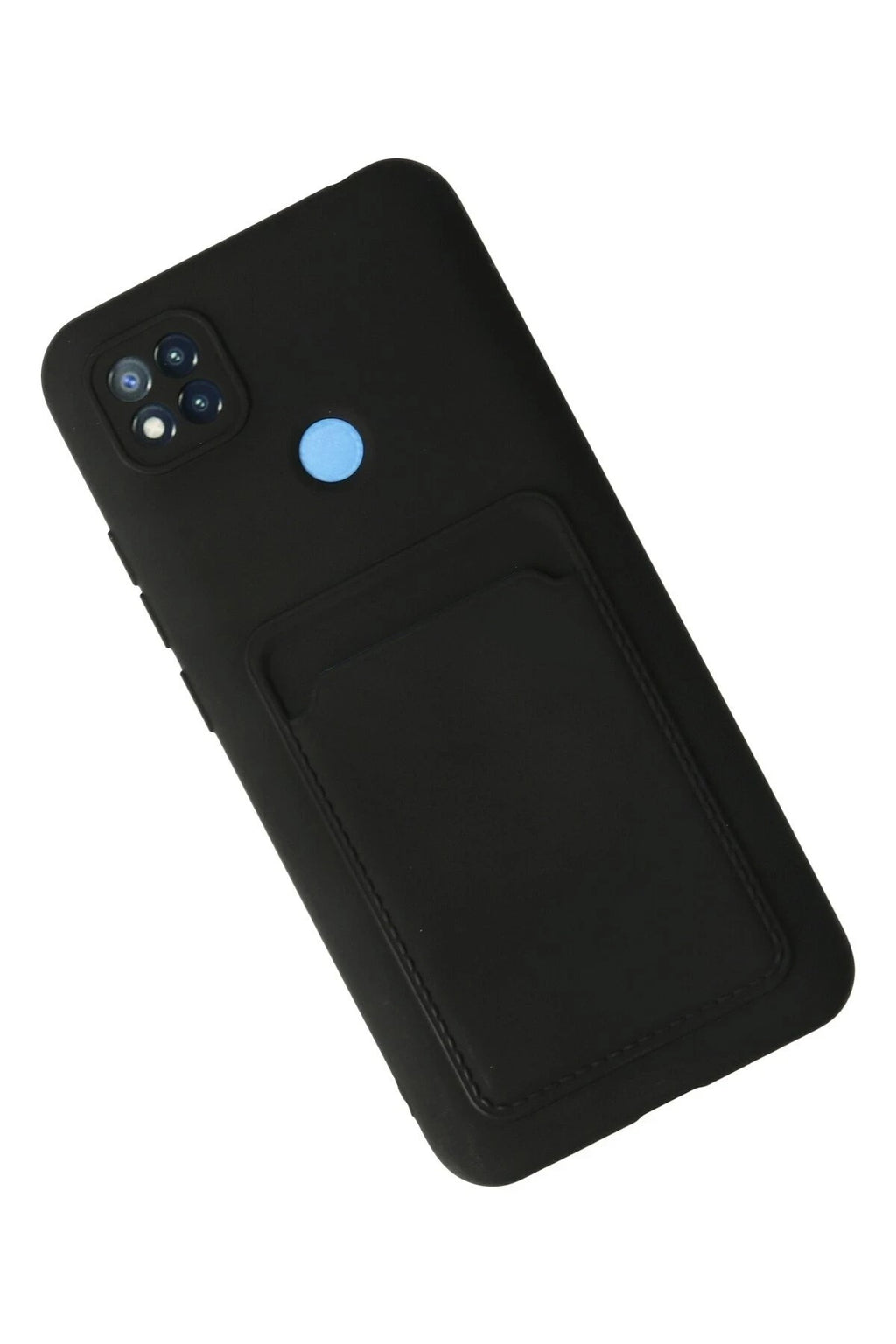 Mey İthalat® Redmi 9C Kılıf Kelvin Kartvizitli Silikon - Siyah