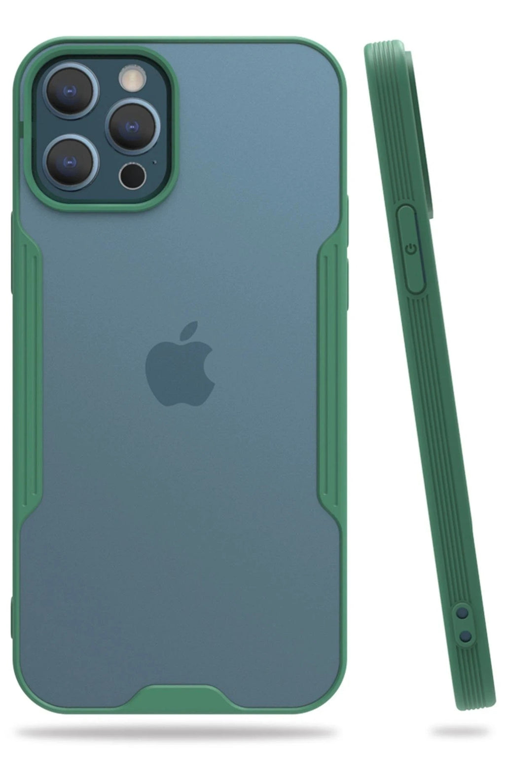 Mey İthalat® iPhone 12 Pro Max Kılıf Platin Silikon - Yeşil