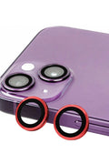 Mey İthalat® iPhone 13 Raze Metal Kamera Lens - Kırmızı