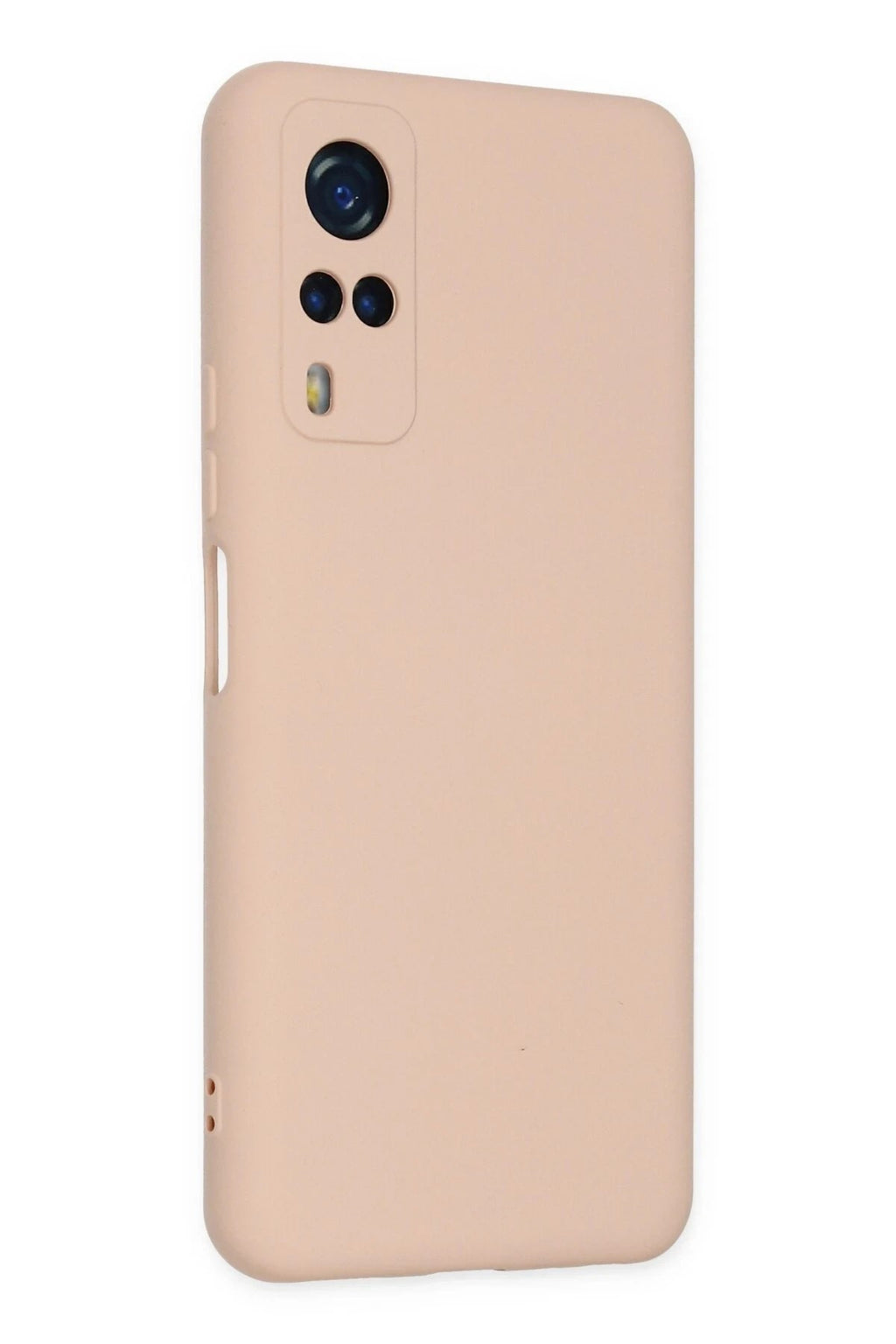 Mey İthalat® Vivo Y53S Kılıf Nano içi Kadife Silikon - Pudra
