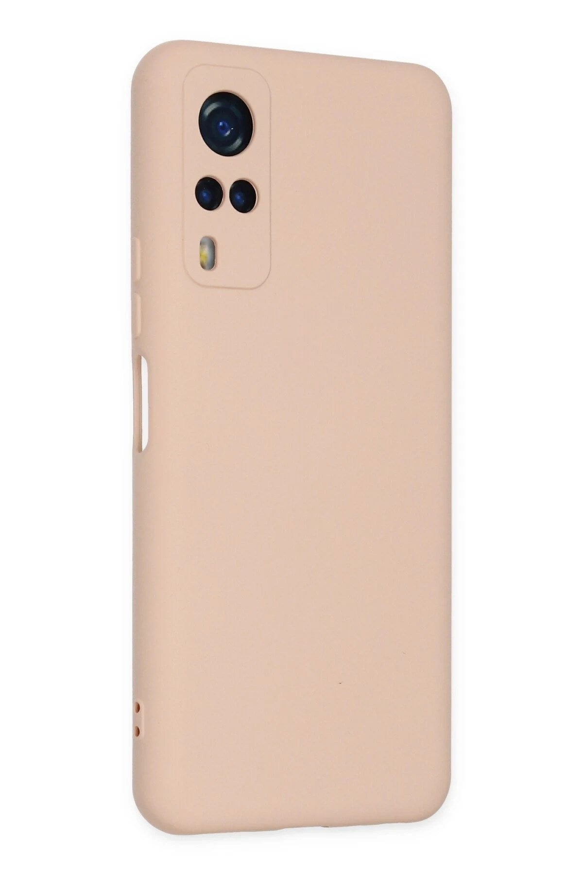 Mey İthalat® Vivo Y53S Kılıf Nano içi Kadife Silikon - Pudra