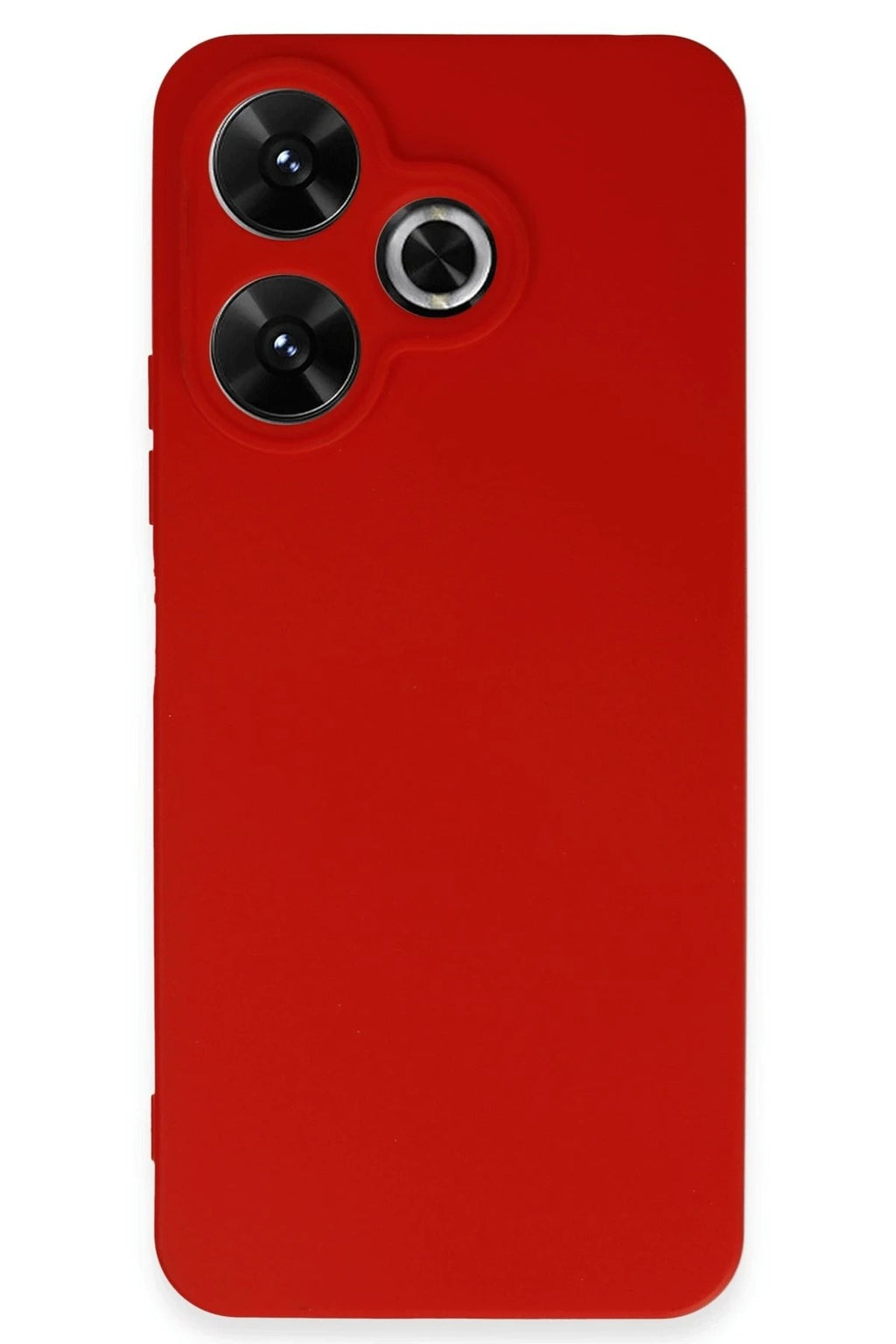 Mey İthalat® Redmi 13 4G Kılıf First Silikon - Kırmızı