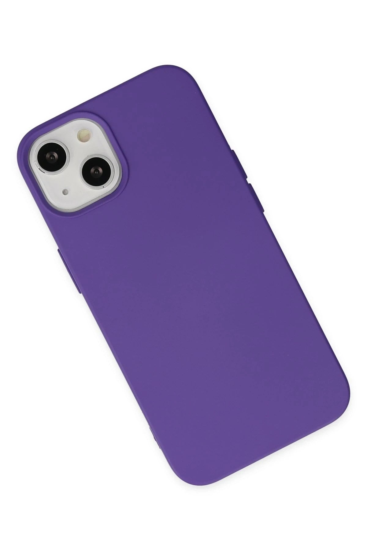 Mey İthalat® iPhone 14 Plus Kılıf Nano içi Kadife Silikon - Mor