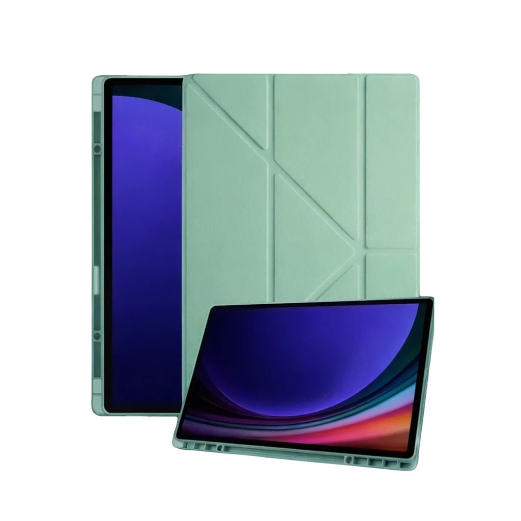 Mey İthalat® Samsung Galaxy Tab A11 Plus Kalemlikli Mars Tablet Kılıfı - Açık Yeşil