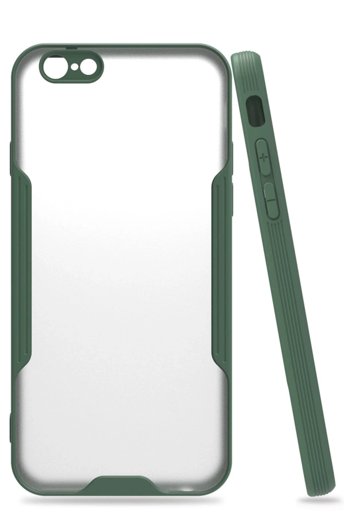 Mey İthalat® iPhone 6 Kılıf Platin Silikon - Yeşil