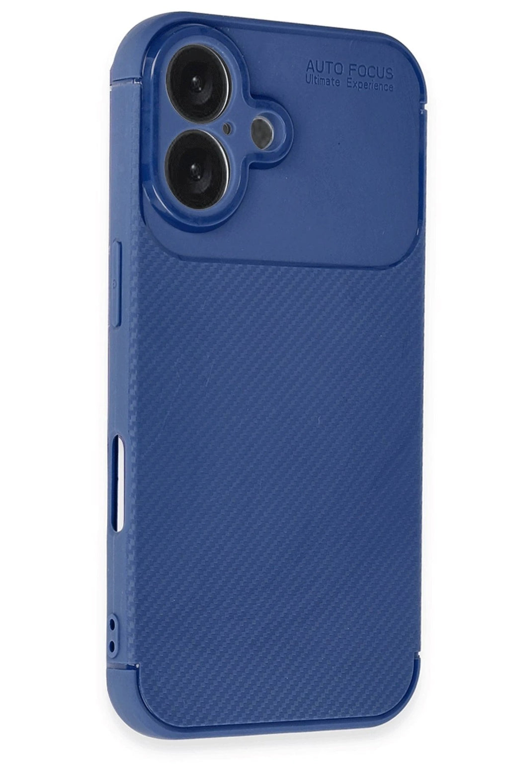 Mey İthalat® iPhone 16 Kılıf Auto Focus Karbon Kapak - Lacivert
