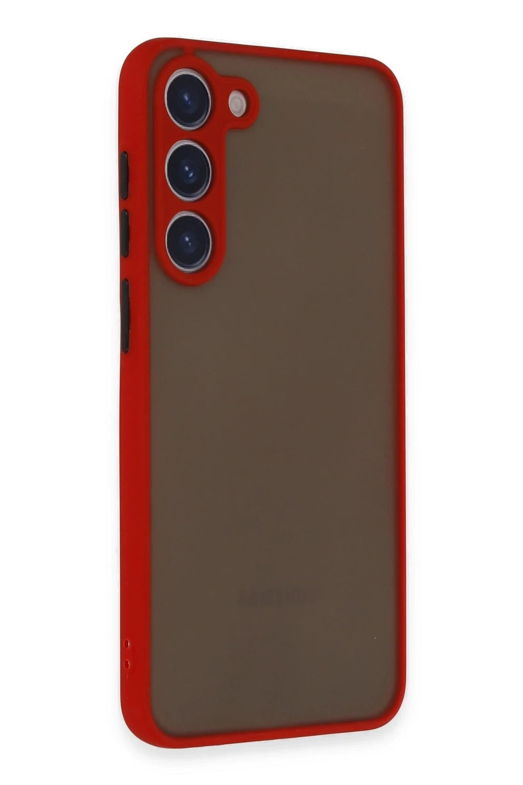 Mey İthalat® Samsung Galaxy S23 Plus Kılıf Montreal Silikon Kapak - Kırmızı